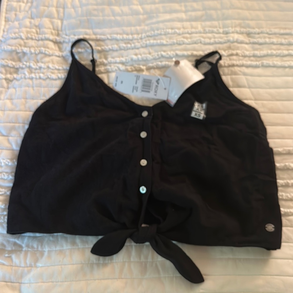 Roxy button down tank